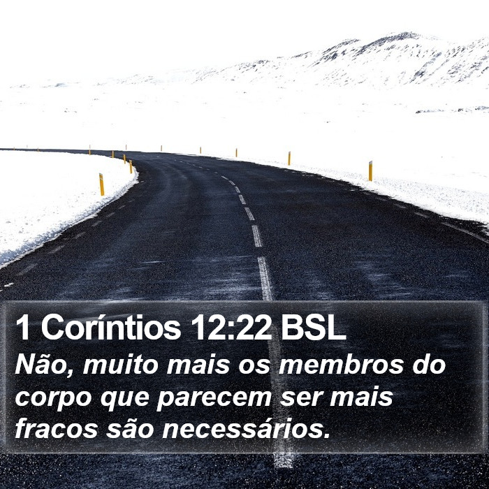 1 Coríntios 12:22 BSL Bible Study