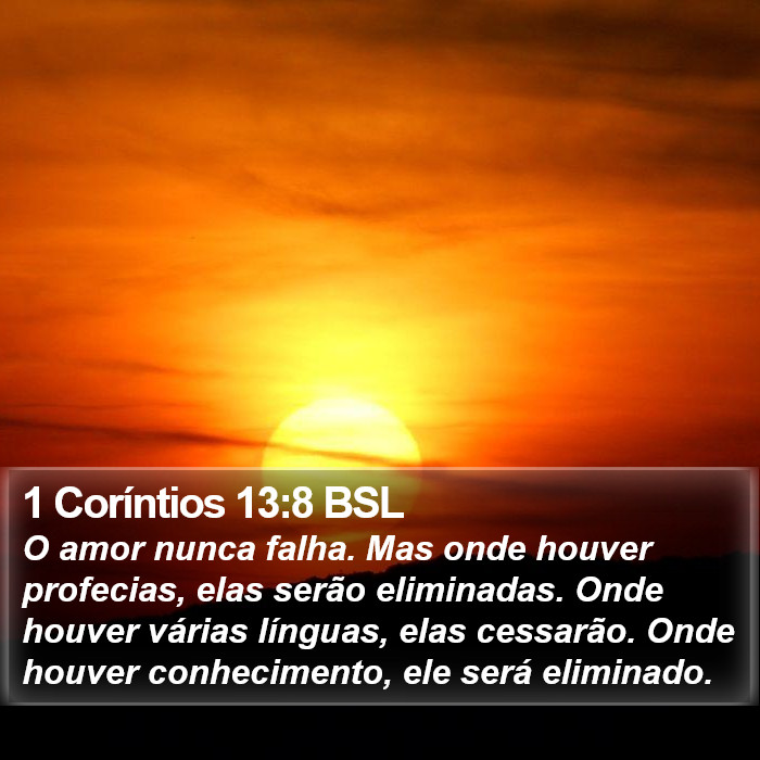 1 Coríntios 13:8 BSL Bible Study