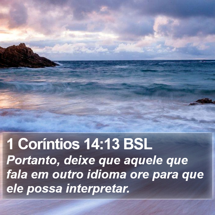 1 Coríntios 14:13 BSL Bible Study
