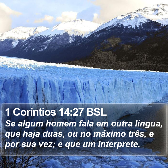 1 Coríntios 14:27 BSL Bible Study