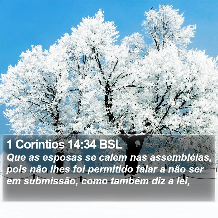 1 Coríntios 14:34 BSL Bible Study