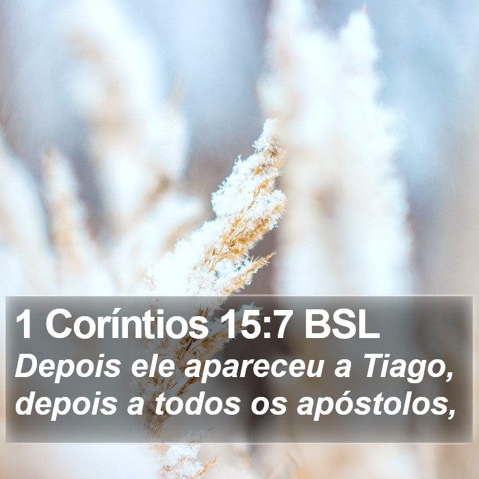 1 Coríntios 15:7 BSL Bible Study