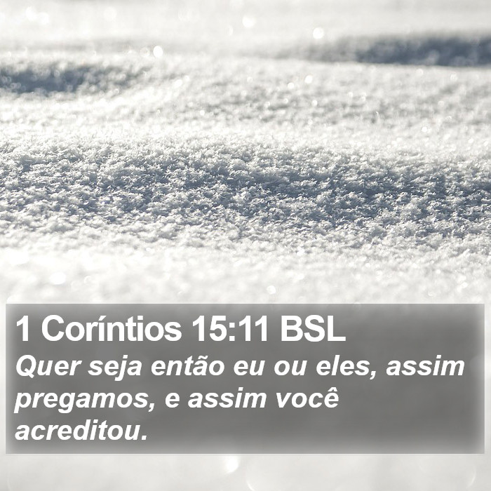 1 Coríntios 15:11 BSL Bible Study