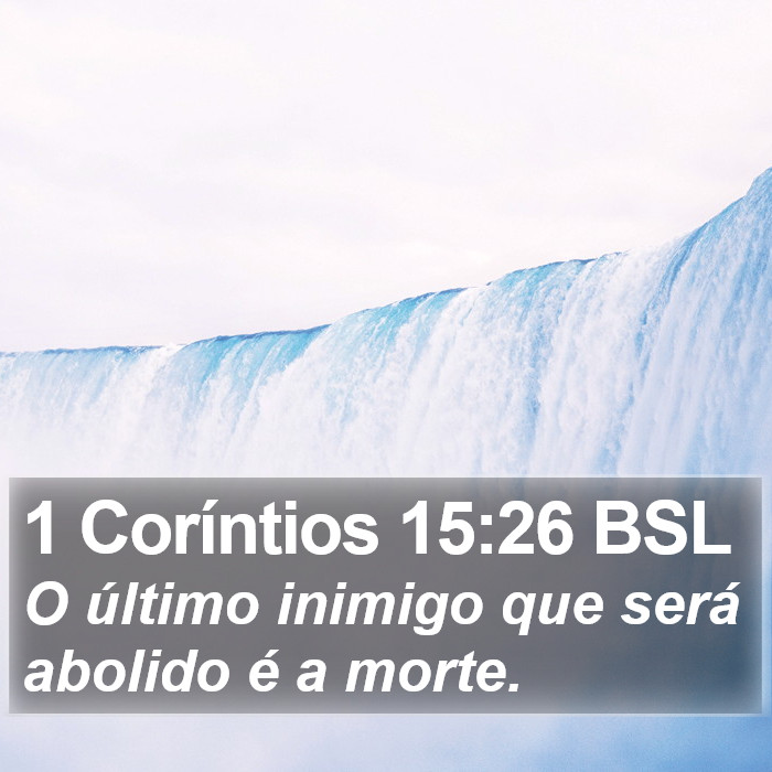 1 Coríntios 15:26 BSL Bible Study