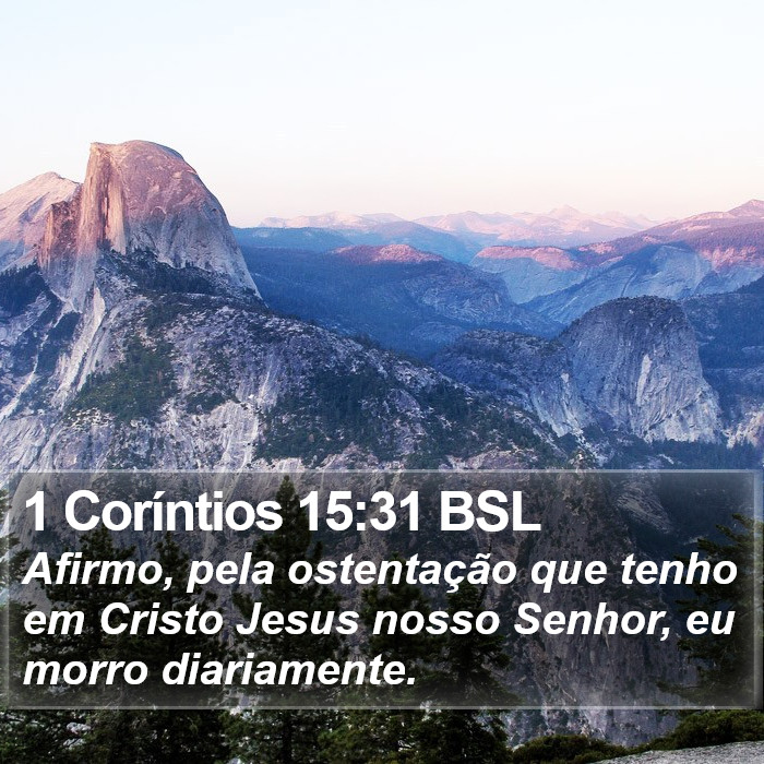 1 Coríntios 15:31 BSL Bible Study