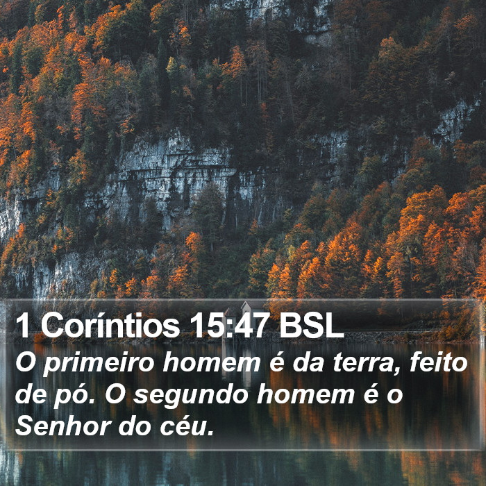 1 Coríntios 15:47 BSL Bible Study