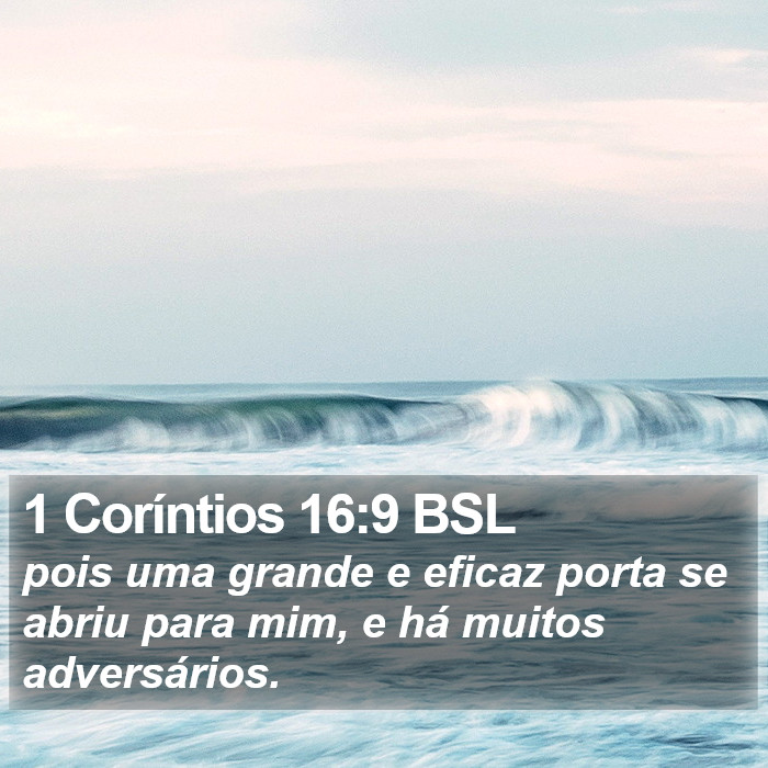 1 Coríntios 16:9 BSL Bible Study
