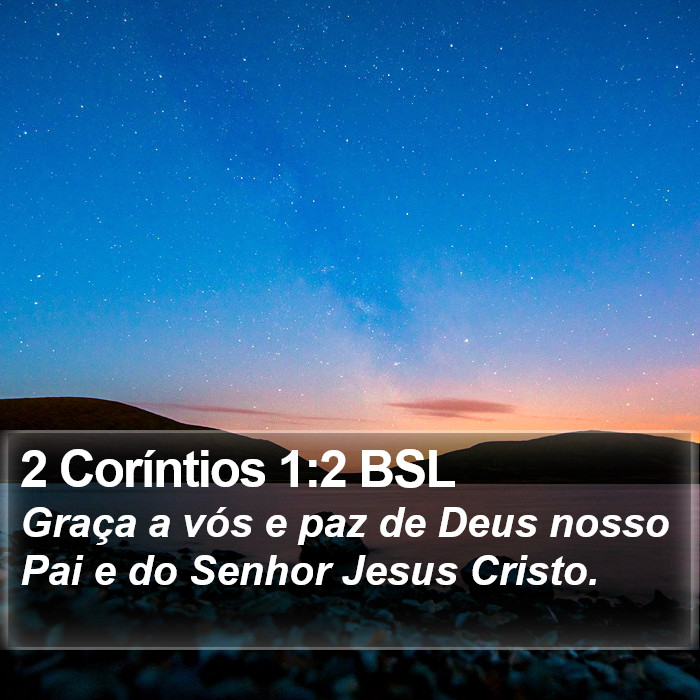 2 Coríntios 1:2 BSL Bible Study