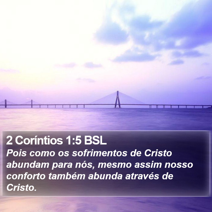 2 Coríntios 1:5 BSL Bible Study