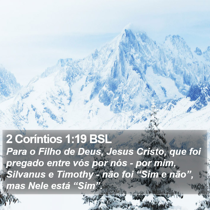 2 Coríntios 1:19 BSL Bible Study