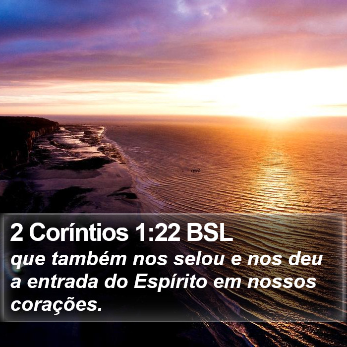 2 Coríntios 1:22 BSL Bible Study