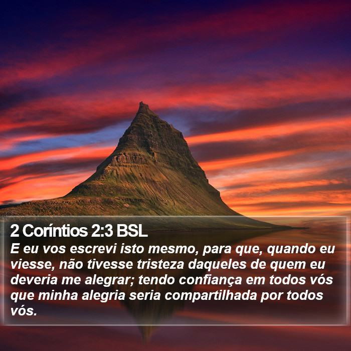 2 Coríntios 2:3 BSL Bible Study