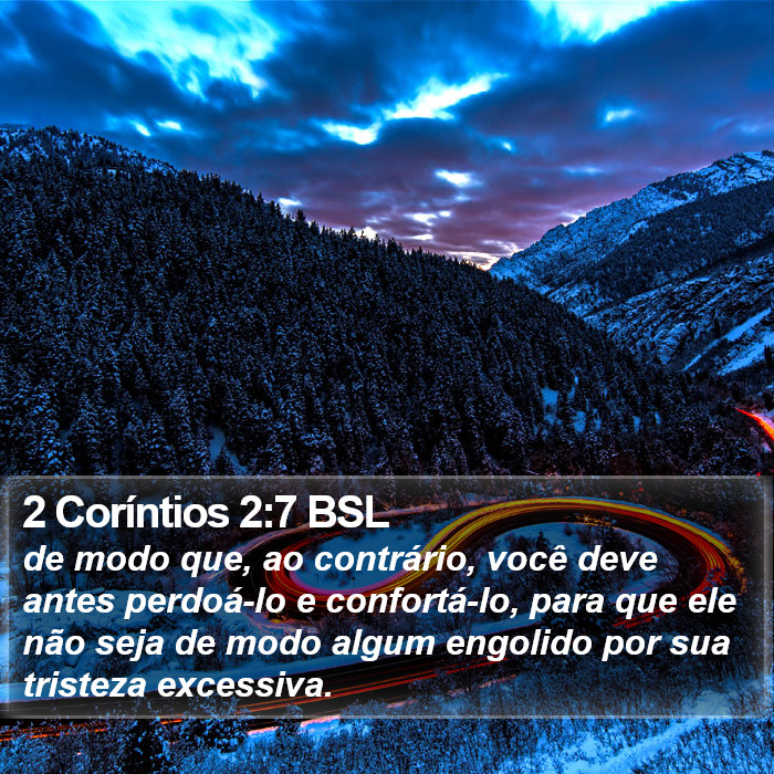 2 Coríntios 2:7 BSL Bible Study