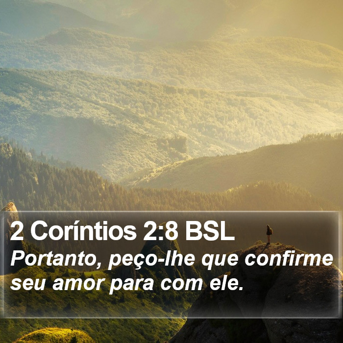 2 Coríntios 2:8 BSL Bible Study