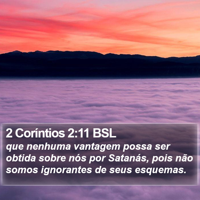 2 Coríntios 2:11 BSL Bible Study