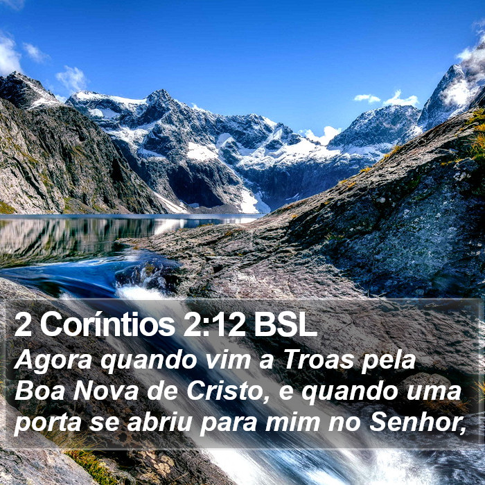 2 Coríntios 2:12 BSL Bible Study