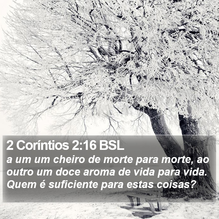 2 Coríntios 2:16 BSL Bible Study