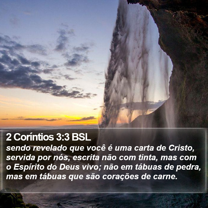 2 Coríntios 3:3 BSL Bible Study