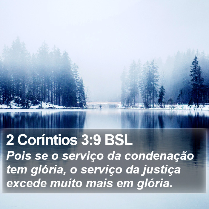 2 Coríntios 3:9 BSL Bible Study