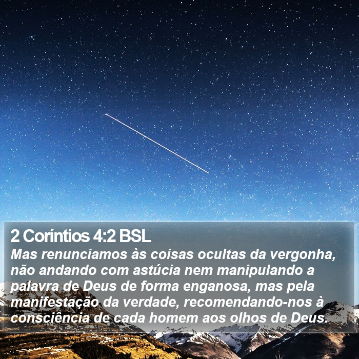 2 Coríntios 4:2 BSL Bible Study