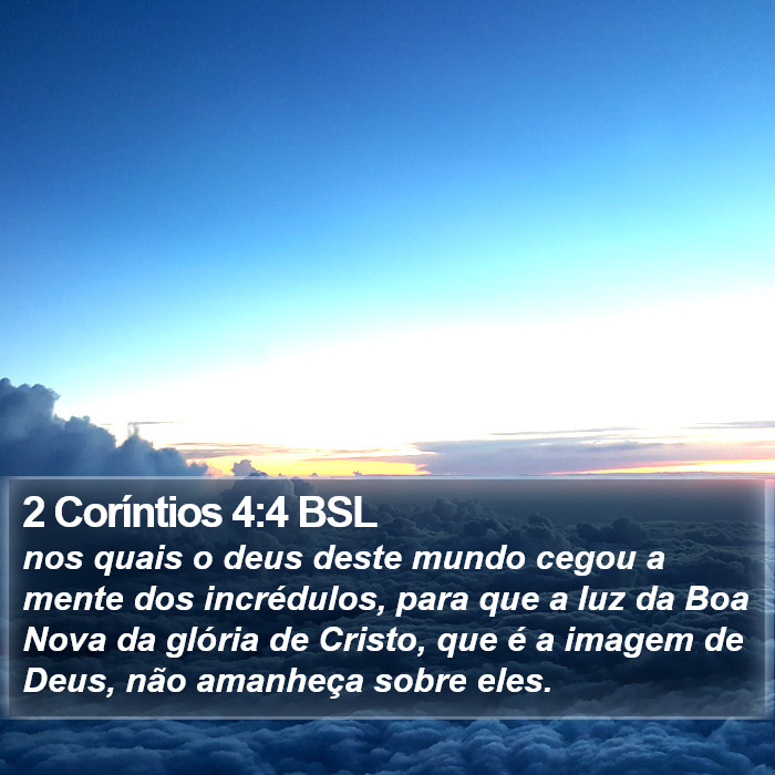 2 Coríntios 4:4 BSL Bible Study