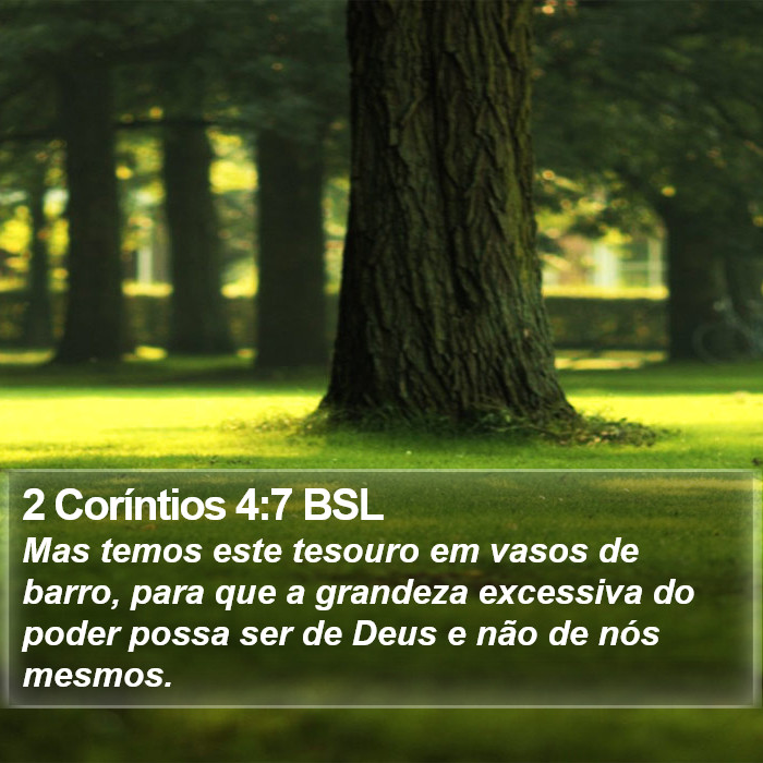 2 Coríntios 4:7 BSL Bible Study