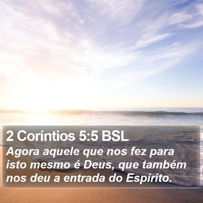 2 Coríntios 5:5 BSL Bible Study