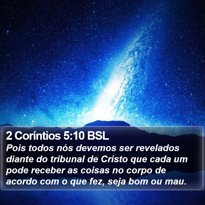 2 Coríntios 5:10 BSL Bible Study