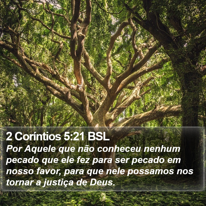 2 Coríntios 5:21 BSL Bible Study