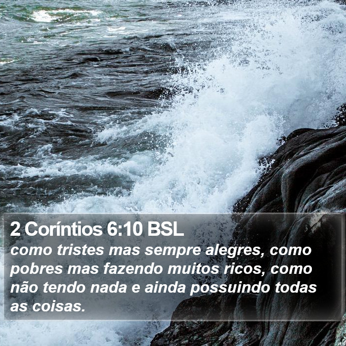 2 Coríntios 6:10 BSL Bible Study