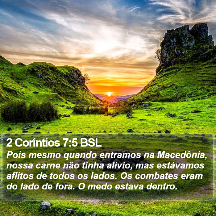 2 Coríntios 7:5 BSL Bible Study