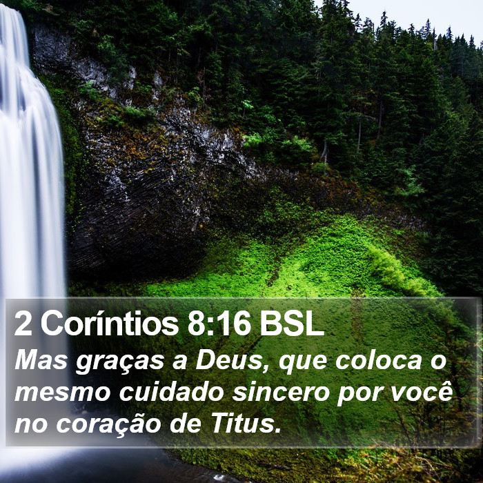 2 Coríntios 8:16 BSL Bible Study