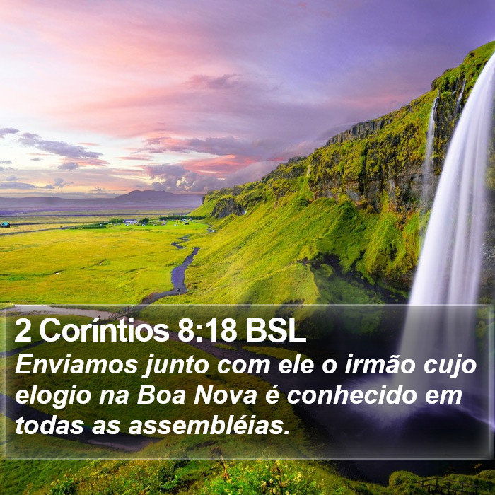 2 Coríntios 8:18 BSL Bible Study