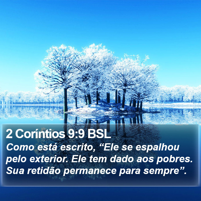 2 Coríntios 9:9 BSL Bible Study