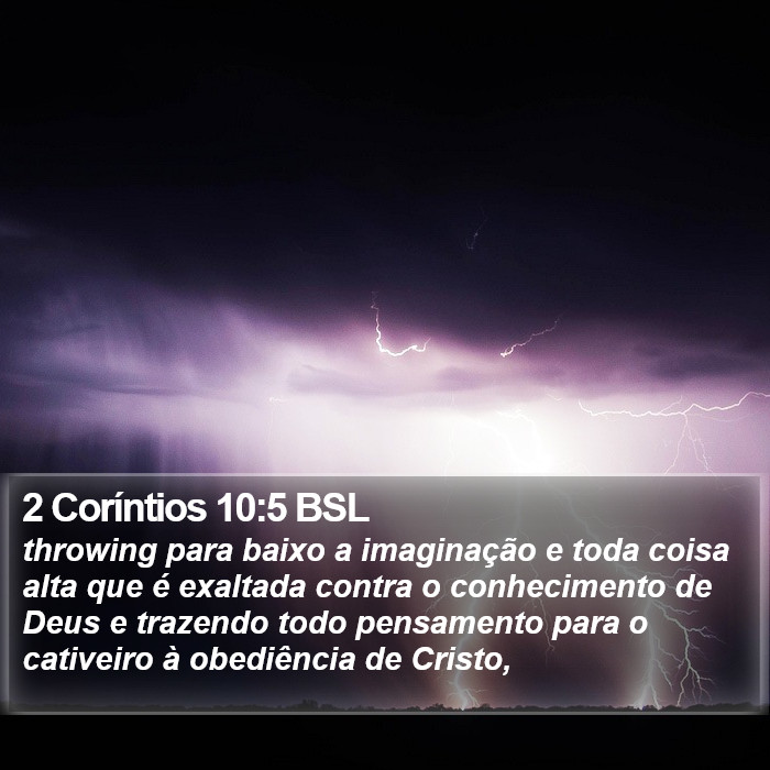 2 Coríntios 10:5 BSL Bible Study