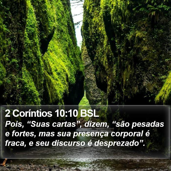 2 Coríntios 10:10 BSL Bible Study