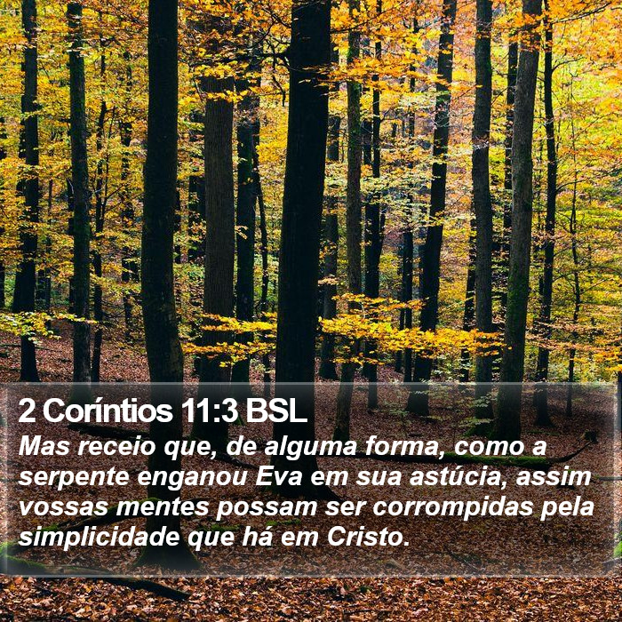2 Coríntios 11:3 BSL Bible Study