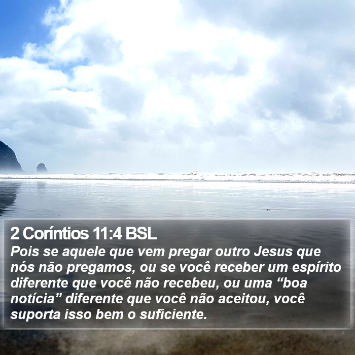 2 Coríntios 11:4 BSL Bible Study