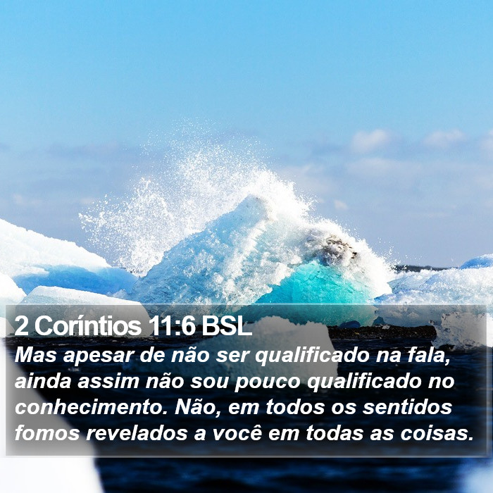 2 Coríntios 11:6 BSL Bible Study