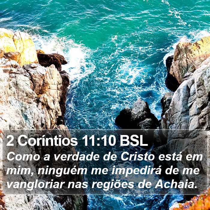 2 Coríntios 11:10 BSL Bible Study