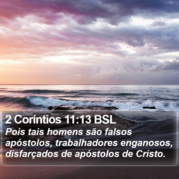 2 Coríntios 11:13 BSL Bible Study