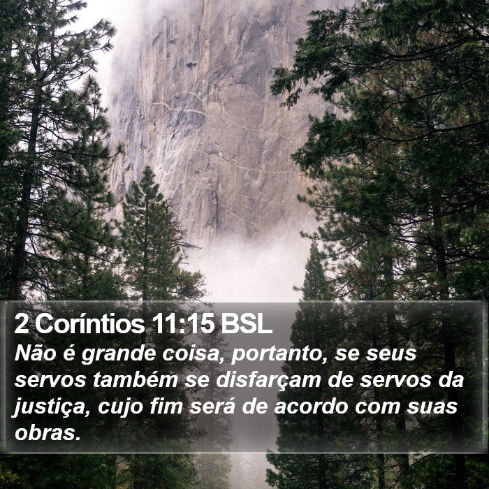 2 Coríntios 11:15 BSL Bible Study
