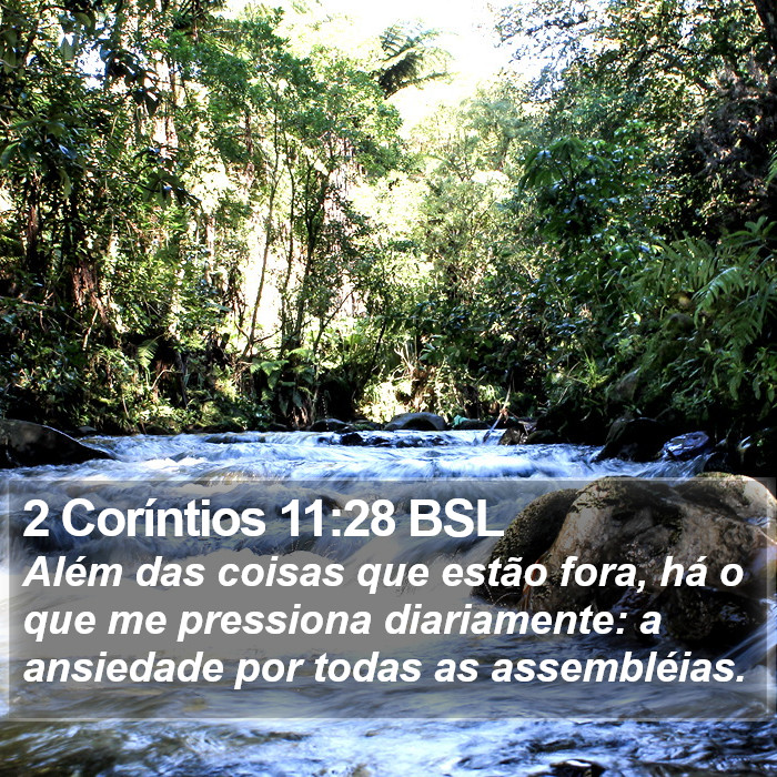2 Coríntios 11:28 BSL Bible Study