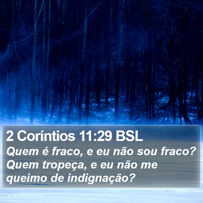 2 Coríntios 11:29 BSL Bible Study