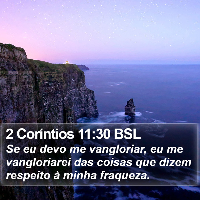 2 Coríntios 11:30 BSL Bible Study