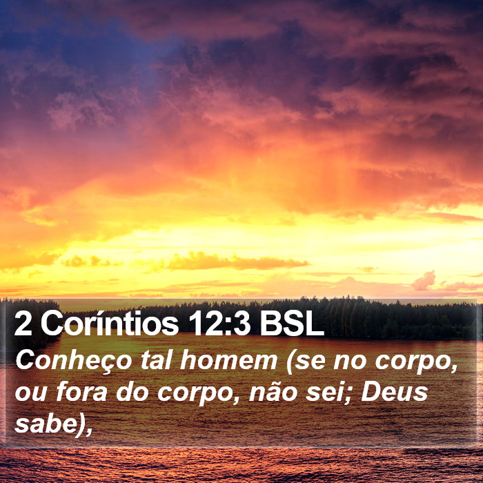 2 Coríntios 12:3 BSL Bible Study