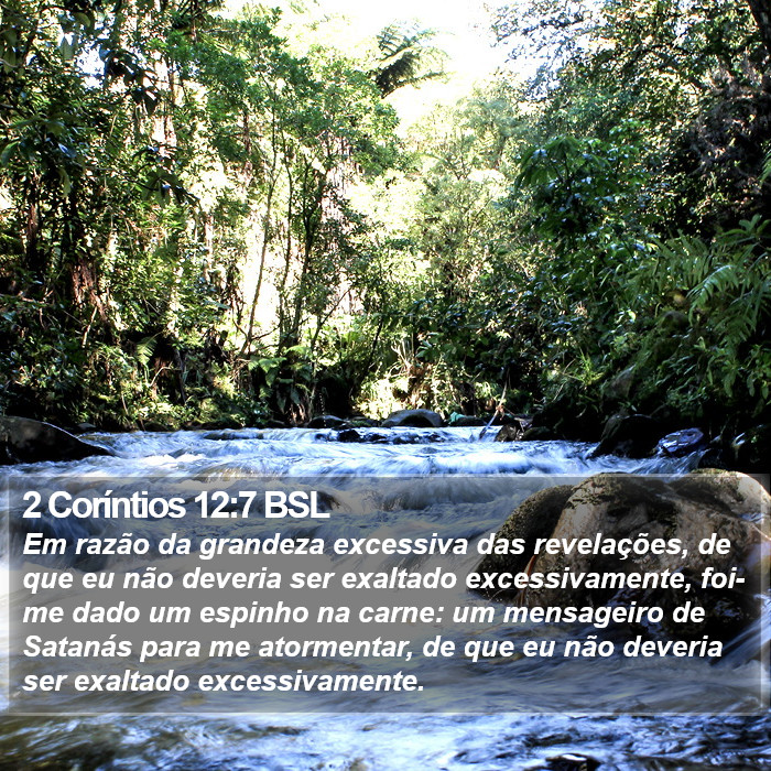 2 Coríntios 12:7 BSL Bible Study