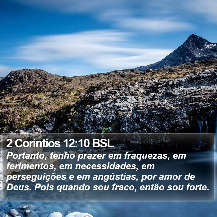 2 Coríntios 12:10 BSL Bible Study