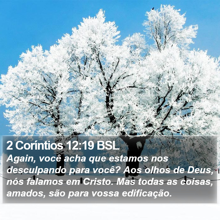 2 Coríntios 12:19 BSL Bible Study