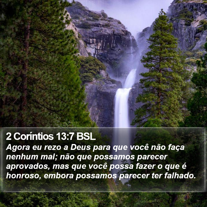 2 Coríntios 13:7 BSL Bible Study
